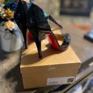 Christian Louboutin 100% patent leather, size 8 US